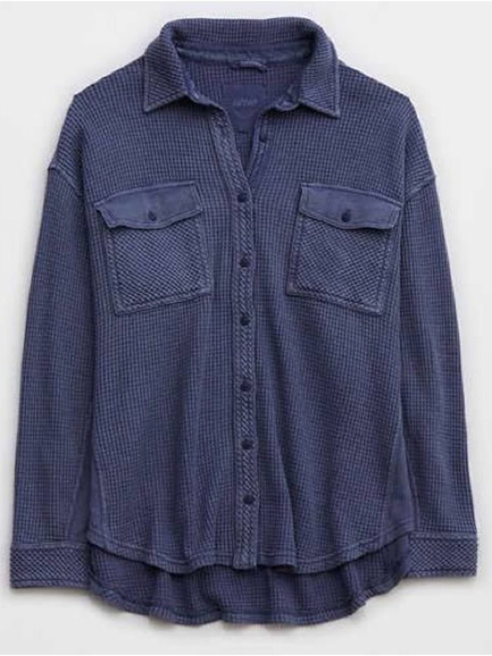 Aerie Lumber Jane Waffle Shirt (L)
